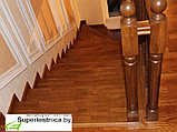 Обшивка бетонных лестниц дубом, ясенем, лиственницей, фото 3
