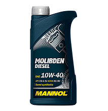 Масло моторное MANNOL Molibden Diesel 10W-40 API CG-4/SL полусинтетика 1л
