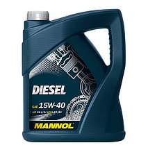 Масло моторное MANNOL Diesel 15W-40 минеральное 5л, 99244