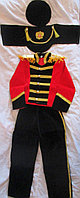 Детский карнавальный костюм Гусара красно-черный