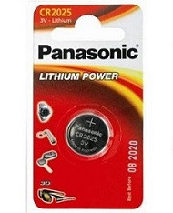 Дисковая литиевая батарейка Panasonic CR 2025
