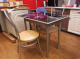 Стол кухонный раскладной М35 "Алиот" с фотопечатью 900*600*750, фото 4