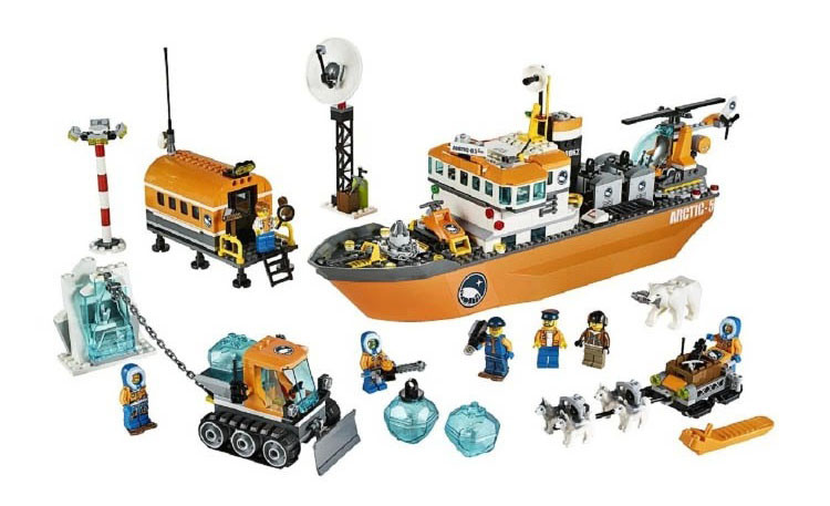 Конструктор Bela 10443 (аналог Lego City 60062) "Арктический ледокол", 760 дет - фото 2 - id-p53189477