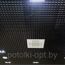 Потолок "Грильято" черный (40х40) h = 30;40