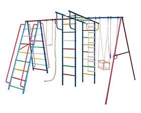 Детский спортивный комплекс для дачи "Вертикаль-А1+П" дачный МАКСИ