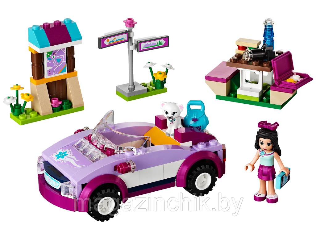 Конструктор 10154 Bela Friends Спортивный автомобиль Эммы, 158 дет. аналог Лего (LEGO) Френдс 41013 - фото 2 - id-p53353446