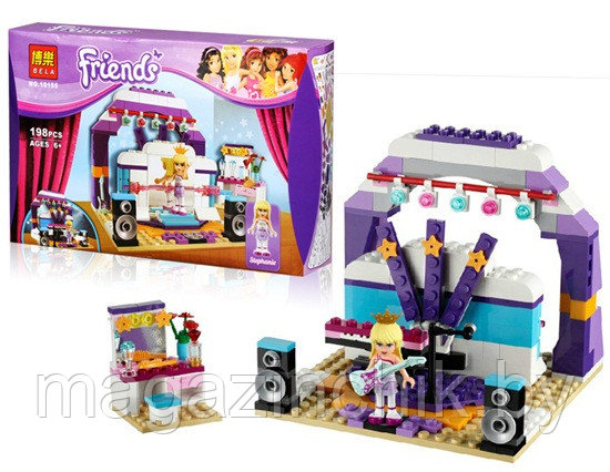 Конструктор 10155 Bela Friends Генеральная репетиция, 198 дет. аналог Лего (LEGO) Френдс 41004