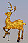 Светодиодная 3D LED Фигура "Золотой и серебряный олень" 160 см, фото 3
