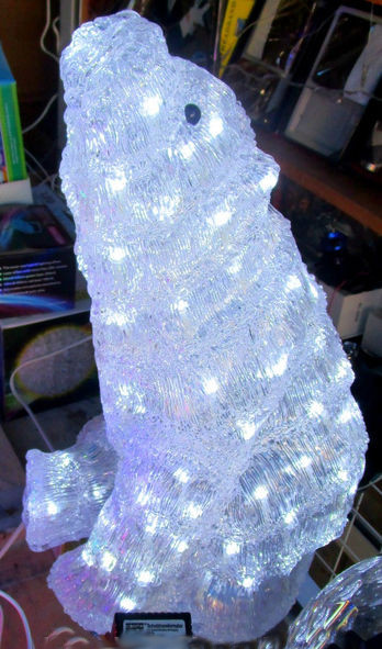 Светодиодная 3D LED Фигура "Белый медведь" 130 см - фото 4 - id-p53413793