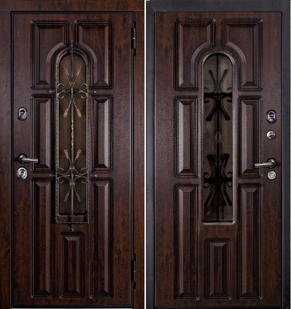 Дверь входная металлическая Металюкс СМ60 ВИНОРИТ + ПАТИНА