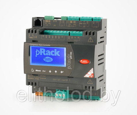 PRack-100 контроллер Carel PRK100M3B0 Medium со встр. дисплеем pGD1, RS485, 2 SSR, набор разъемов - фото 1 - id-p50454676