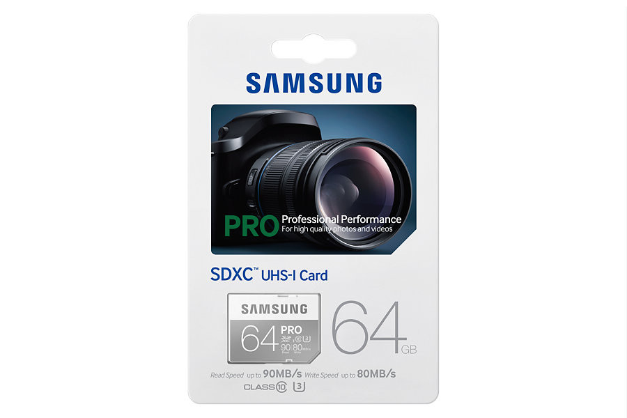 Карта памяти SDXC 64GB Samsung EVO PRO UHS-I U3, Class 10, 90/80 МБ/с - фото 6 - id-p53491277