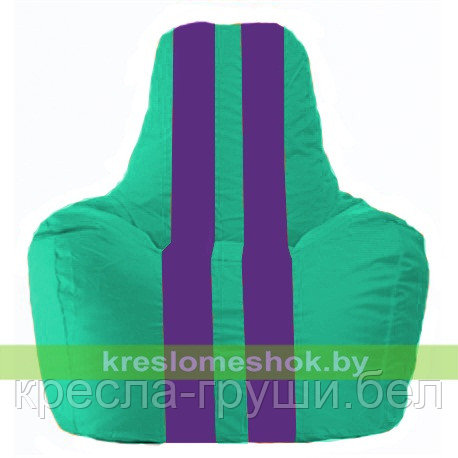 Кресло мешок Спортинг бирюзовый - фиолетовый С1.1-285, фото 2