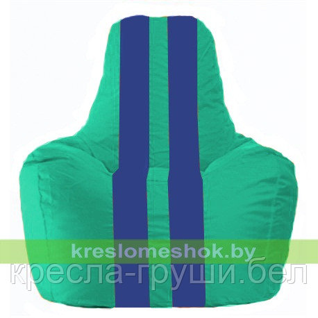 Кресло мешок Спортинг бирюзовый - синий С1.1-291, фото 2