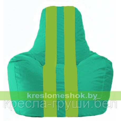 Кресло мешок Спортинг бирюзовый - салатовый С1.1-294