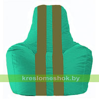 Кресло мешок Спортинг бирюзовый - оливковый С1.1-297