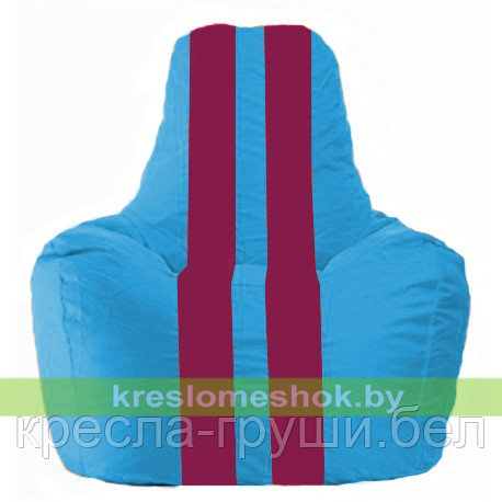 Кресло мешок Спортинг голубой - лиловый С1.1-268, фото 2