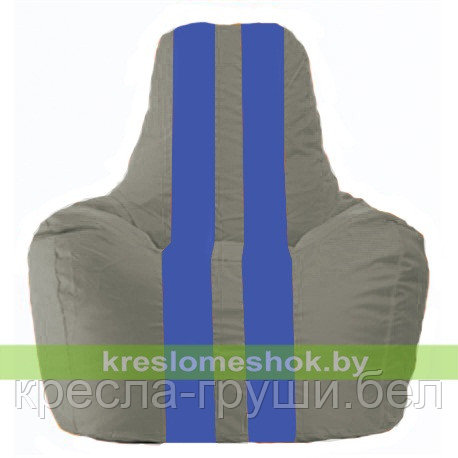 Кресло мешок Спортинг серый - синий С1.1-345, фото 2