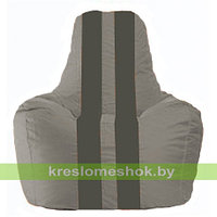 Кресло мешок Спортинг серый - тёмно-серый С1.1-351