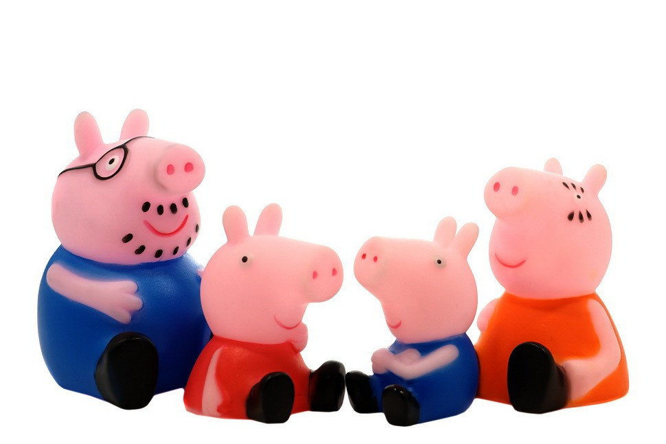 Набор игрушек Свинка Пеппа - Peppa & Family (sitting) 4 фигур