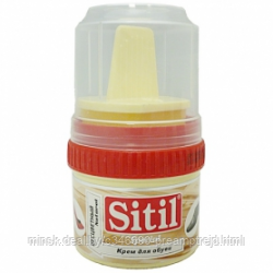 Sitil Classic Крем-самоблеск в банке 60мл с губкой, бесцветный - фото 1 - id-p53682876