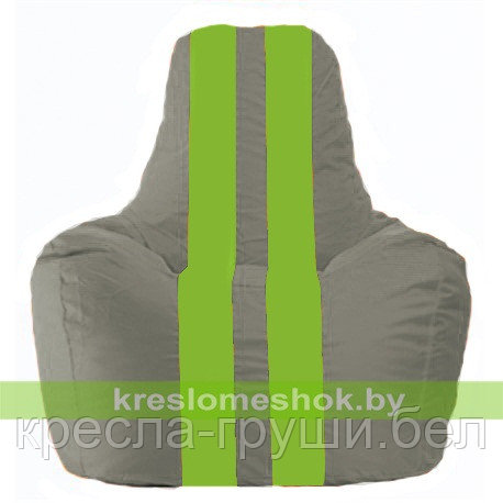 Кресло мешок Спортинг серый - салатовый С1.1-343