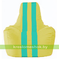 Кресло мешок Спортинг жёлтый - бирюзовый С1.1-264