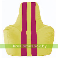 Кресло мешок Спортинг жёлтый - лиловый С1.1-246