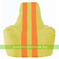 Кресло мешок Спортинг жёлтый - оранжевый С1.1-258