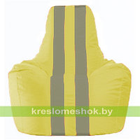 Кресло мешок Спортинг жёлтый - серый С1.1-465