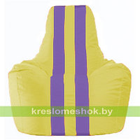Кресло мешок Спортинг жёлтый - сиреневый С1.1-253