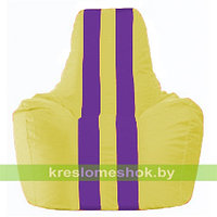 Кресло мешок Спортинг жёлтый - фиолетовый С1.1-247