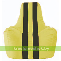 Кресло мешок Спортинг жёлтый - чёрный С1.1-245
