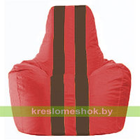 Кресло мешок Спортинг красный - коричневый С1.1-177