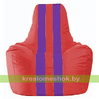 Кресло мешок Спортинг красный - фиолетовый С1.1-458