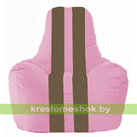 Кресло мешок Спортинг розовый - коричневый С1.1-200