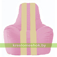 Кресло мешок Спортинг розовый - светло-бежевый С1.1-196