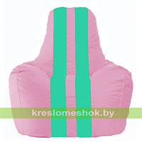 Кресло мешок Спортинг розовый - бирюзовый С1.1-204