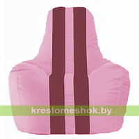 Кресло мешок Спортинг розовый - бордовый С1.1-203