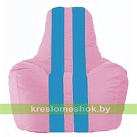 Кресло мешок Спортинг розовый - голубой С1.1-202