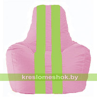 Кресло мешок Спортинг розовый - салатовый С1.1-197