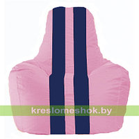 Кресло мешок Спортинг розовый - тёмно-синий С1.1-192