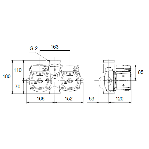 Циркуляционный насос Grundfos UPSD 32-50 180, 220 В - фото 2 - id-p25380921