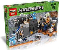 Конструктор Майнкрафт Minecraft Портал в Край 18002, 469 дет., 3 минифигурки, аналог Лего 21124