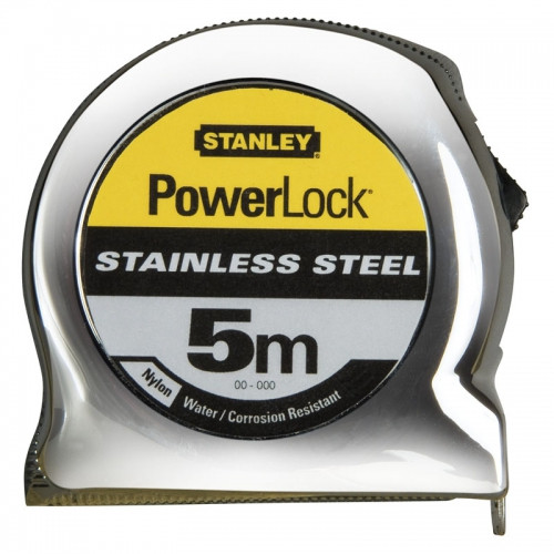 Рулетка Stanley "Powerlock" с лентой из нержавеющей стали, 8м