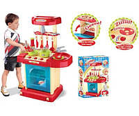 Детская игровая кухня Kitchen 008-58А в чемоданчике, со светом и звуком