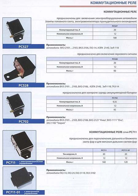 РС527 Реле коммутационное 12В - фото 1 - id-p1936167