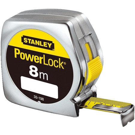 Рулетка измерительная STANLEY Powerlock с пластмассовым корпусом, 8 м - фото 1 - id-p53784378