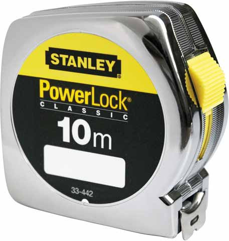 Рулетка измерительная STANLEY Powerlock с пластмассовым корпусом, 10 м - фото 1 - id-p53784406