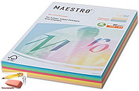 Бумага цветная Maestro color mix pale A4, 5 цв. х 50 л., плотность 80г/м2, 250 листов, RB01